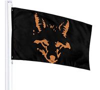 Drapeau 3 X 5 Fox Face 100% Polyester Monocouche Drapeaux Translucides 90 X 150CM - Bannière 3' X 5'