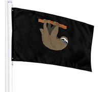 Drapeau 3 X 5 I Just Freaking Love Sloths, Ok 100% Polyester Monocouche Translucide Drapeaux 90 X 150CM