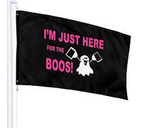 Drapeau 3 X 5 I'm Just Here For The Boos1 100% Polyester Monocouche Translucide Drapeaux 90 X 150CM