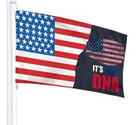 Drapeau 3 X 5 It's In My DNA America USA 100% Polyester Monocouche Translucide Drapeaux 90 X 150CM - Bannière 3' X 5'