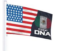 Drapeau 3 X 5 Mexique C'est Dans Mon ADN 100% Polyester Monocouche Translucide Drapeaux 90 X 150CM - Bannière 3' X 5'