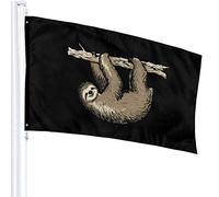 Drapeau 3 x 5 Ne vous pressez pas d'être heureux 100% polyester monocouche drapeaux translucides 90 x 150 cm