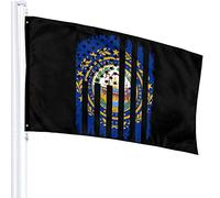 Drapeau 3 X 5 New Hampshire State Drapeau Américain 100% Polyester Monocouche Translucide Drapeaux 90 X 150CM