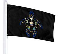 Drapeau 3 X 5 New Hampshire State Flag Soccer Sea Turtle 100% Polyester Monocouche Translucide Drapeaux 90 X 150CM - Bannière 3' X 5'