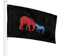 Drapeau 3 X 5 Partis Politiques 100% Polyester Monocouche Drapeaux Translucides 90 X 150CM - Bannière 3' X 5'