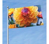 Drapeau 3 x 5 pieds Belle fleur Drapeaux drôles pour toutes les saisons pour l'extérieur saisons pour la décoration de dortoir Fêtes en