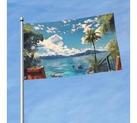 Drapeau 3 x 5 pieds Drapeaux d'été drôles Drapeau toutes saisons pour la décoration de dortoir Fêtes en plei