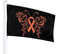 Drapeau 3 X 5 Ruban Rein Cancer 100% Polyester Monocouche Drapeaux Translucides 90 X 150CM