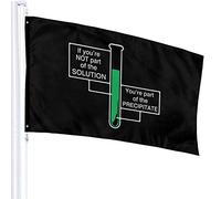 Drapeau 3 x 5 si vous ne faites pas partie de la solution 100% polyester monocouche drapeaux translucides 90 x 150 cm