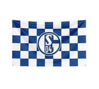 Drapeau 3x5 du FC Schalke 04 en polyester imprime, banniere de sport de course pour decoration