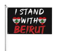 Drapeau 3x5 Panneau de solidarité Beyrouth 4x6 - Support libre, affichage