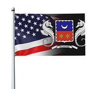 Drapeau 3x5 pieds blason de Mayotte drapeaux bannière de couleurs vives avec œillets en laiton pour la décoration intérieure extérieure