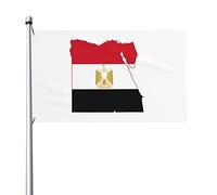 Drapeau 3x5 pieds carte de l'egypte drapeaux bannière de couleurs vives avec œillets en laiton pour la décoration intérieure extérieure