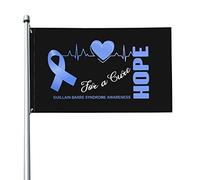 Drapeau 3x5 pieds Hope for a Cure Guillain Barre Syndrome Awareness Flags Bannière de couleurs vives avec œillets en laiton pour la décoration intérieure et extérieure