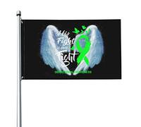 Drapeau 3x5 pieds, son combat est notre combat, drapeaux de sensibilisation à la dépression, bannière de couleurs vives avec œillets en laiton pour décoration intérieure et extérieure