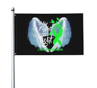 Drapeau 3x5 pieds, son combat est notre combat, drapeaux de sensibilisation à la Lyme, bannière de couleurs vives avec œillets en laiton pour décoration intérieure et extérieure