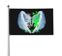 Drapeau 3x5 pieds Son combat est notre combat Drapeaux de sensibilisation à la maniaco-dépression Bannière de couleurs vives avec œillets en laiton pour la décoration intérieure et extérieure