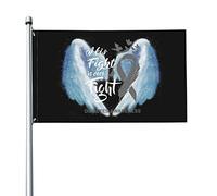 Drapeau 3x5 pieds, son combat est notre combat, drapeaux de sensibilisation au diabète, bannière de couleurs vives avec œillets en laiton pour décoration intérieure et extérieure