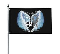 Drapeau 3x5 pieds, son combat est notre combat, drapeaux de sensibilisation au diabète, bannière de couleurs vives avec œillets en laiton pour décoration intérieure et extérieure