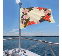 Drapeau 4 x 6 pi Cercle Floral Couronne de Printempsde Vacances pour Toutes Saisons pour Extérieur Saisons pour Décor de Dortoir Fê