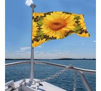 Drapeau 4 x 6 pieds Magnifiques drapeaux jaunes tournesol drôles Drapeaux de jardin de vacances pour toutes les saisons Drapeaux robustes pour l'extérieur Drapeau toutes saisons pour la décoration d