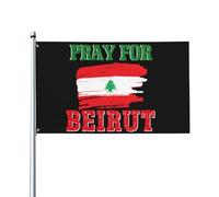 Drapeau 4x6 Beyrouth, bannière robuste, sans support, double face