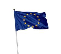 Drapeau 70 × 100 cm en tissu nautique, résistant et aux couleurs vives et aux intempéries. Différentes occasions : Italie, Palestine, Ukraine, Europe, Pirates (Europe)