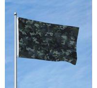 Drapeau 90 x 150 cm - Décoration de jardin - Bannière robuste à motif camouflage - Bannière d'extérieur avec 2 œillets - Drapeaux de bienvenue pour les vacances en toutes saisons