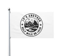 Drapeau 90X150cm, C'est à environ un demi-mile Personnalisé Drapeau Pirate Résistant à la Décoloration Suspendus Fanion pour Balcon manif Événements