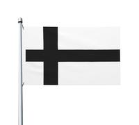 Drapeau 90X150cm, Chevaliers teutoniques Décoratifs Drapeaux Résistants aux Intempéries Bannière Extérieure pour Jardin Anniversaire Maison