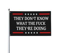 Drapeau 90X150cm, Ils ne savent pas ce qu'ils font Couleurs Vives Drapeaux Personnalisé Flags pour Intérieur Bar Décorations