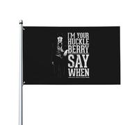 Drapeau 90X150cm, Je suis ton Huckleberry Dis quand Décoratifs Drapeaux avec œillets Bannière Extérieure pour Maison Décorations manif
