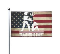 Drapeau 90X150cm, La fiscalité est la Personnalisé Drapeaux avec œillets Bannière Extérieure pour Événements Balcon manif