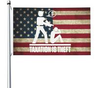 Drapeau 90X150cm, La fiscalité est la Renforcé Drapeaux Personnalisé Flags pour Extérieur manif Restaurant