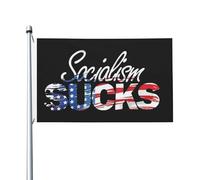Drapeau 90X150cm, Le socialisme est nul Décoratifs Drapeaux Personnalisé Flags pour Balcon Événements manif