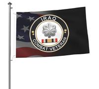 Drapeau 90X150cm, Lieutenant-colonel O-5 de l'armée américaine, vétéran de combat en Irak Décoratifs Drapeaux avec œillets Bannière Extérieure pour manif Décorations Célébration
