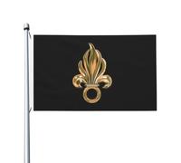 Drapeau 90X150cm, Logo de la Légion étrangère française avec œillets Drapeaux Renforcé Bannière Extérieure pour Fête Maison Décorations