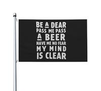 Drapeau 90X150cm, Sois un cher, passe-moi une bière avec œillets Drapeau Pirate Résistant à la Décoloration Bannière Extérieure pour Jardin Décorations Restaurant