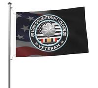 Drapeau 90X150cm, Vétéran de l'armée américaine en Irak, lieutenant-colonel O-5 de l'armée américaine O5 Résistants aux Intempéries Drapeaux Personnalisé Flags pour Extérieur manif Événements