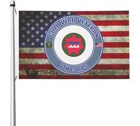 Drapeau 90X150cm, Vétéran du 7e Corps de l'armée américaine de la guerre froide Résistant à la Décoloration Drapeaux Renforcé Flags pour Décorations Événements Intérieur