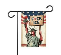 Drapeau « À bas l'ICE » - Panneau de jardin pour les droits humains - Stop aux déportations d'ICE - Anti-manifestation - Justice sociale