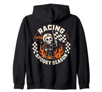 Drapeau à Carreaux Effrayant pour Halloween Sweat à Capuche