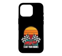 Drapeau à Carreaux pour Les Amateurs de Course de Voitures de Course démarrez Vos Moteurs Coque pour iPhone 16 Pro