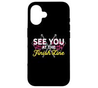 Drapeau à Carreaux « See You at The Finish Line » Coque pour iPhone 16