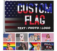 Drapeau à image personnalisée 9,5 x 1,5 m double face, créez votre propre texte/logo/tapisserie pour décorer des clubs, des concerts, des bars