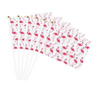 Drapeau à main avec motif flamant rose - Polyvalents - Pour fête, défilé, célébration, vacances, mariage, décoration d'intérieur
