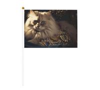 Drapeau à main brillant imprimé double face 14 x 20,8 cm, adapté pour les activités d'équipe encourageant