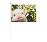 Drapeau à main en forme de cochon de viol pour célébration d'événements royaux lors de barbecues, décorations de jardin