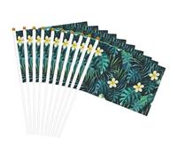 Drapeau à main imprimé hawaïen léger pour fêtes, événements, défilés, activités sportives, assemblage facile