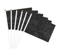 Drapeau à main léger imprimé scientifique abstrait chimie double face pour fête, défilé, décoration d'intérieur, célébrations